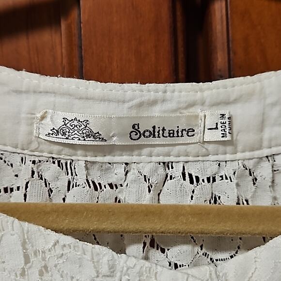 Lace Crop Coverlet Top size L - Picture 3 of 10